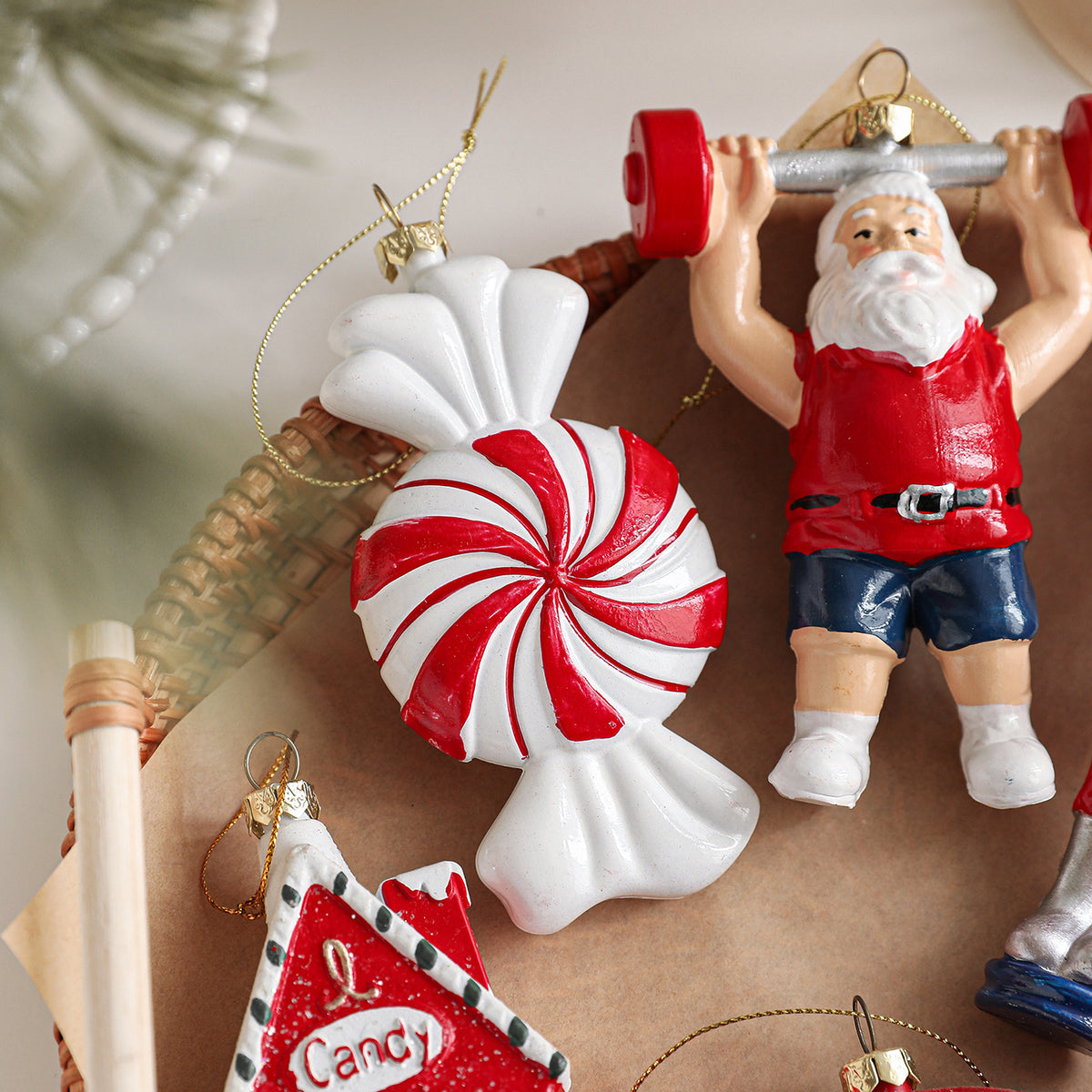The Fluffy One Gingerbread Cookie Christmas Ornament Collection
