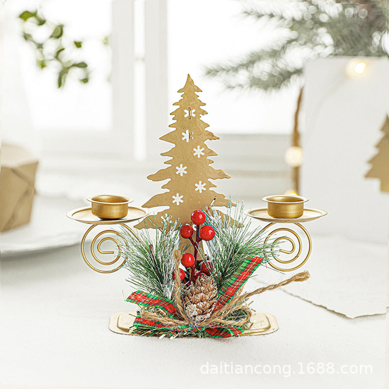 The Fluffy One Christmas Centerpiece Tray with Tree and Deer